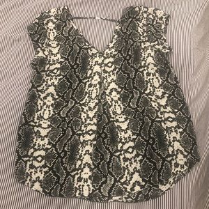 Women’s snakeskin blouse